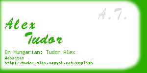 alex tudor business card